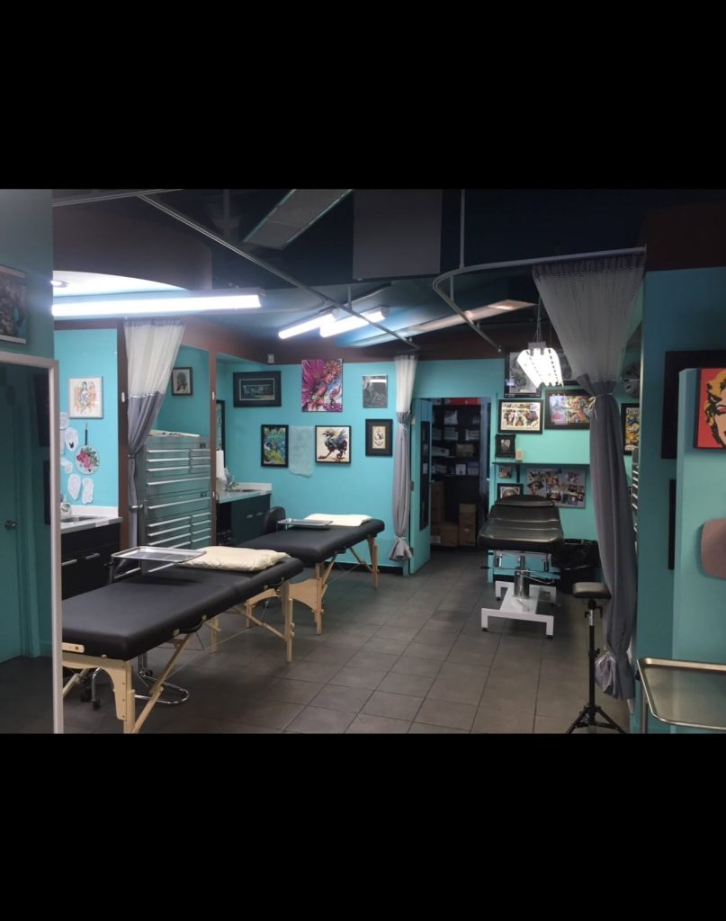 The Strange World studio floor between appointments